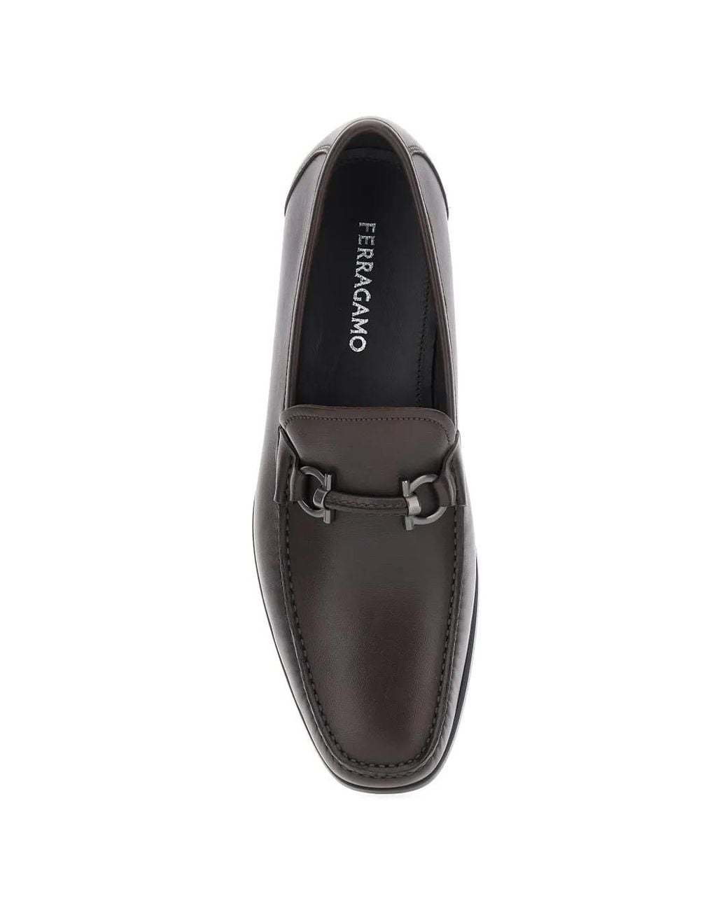 Ferragamo White Mocassins Grandioso Gancini for men
