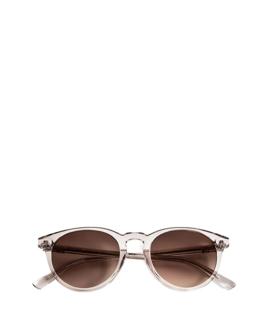 Messyweekend Brown Depp Round-Frame Sunglasses