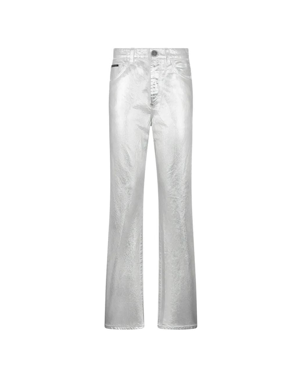 Vaqueros Rectos Revestidos Philipp Plein de color White