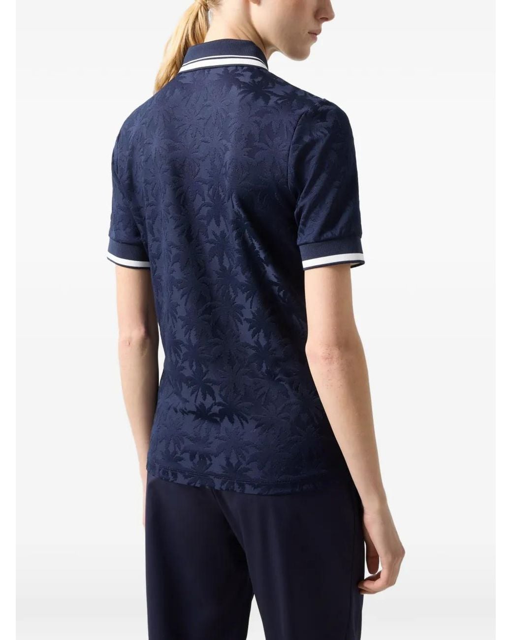Bogner Blue Konny Jacquard-Knit Polo Shirt