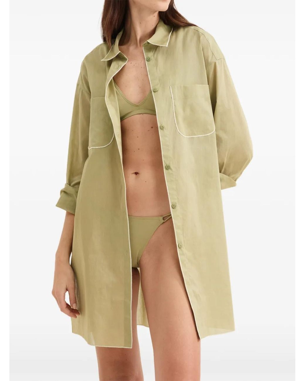 Eres Green Phare Cotton Shirt