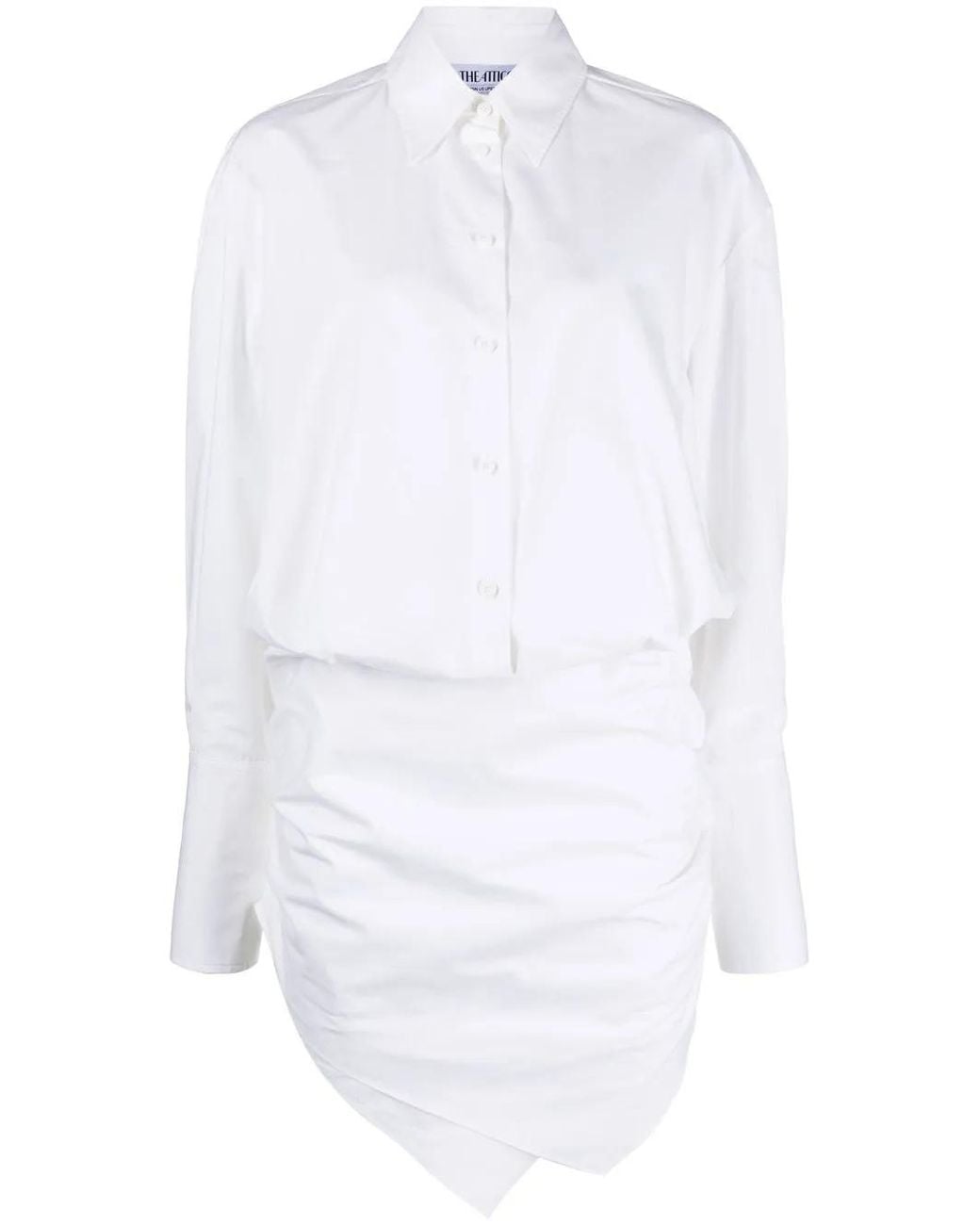 The Attico White 'chemisier' Dress