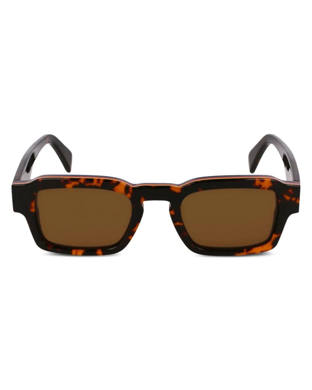 Paul Smith Brown Latimer Rectangle-Frame Sunglasses for men