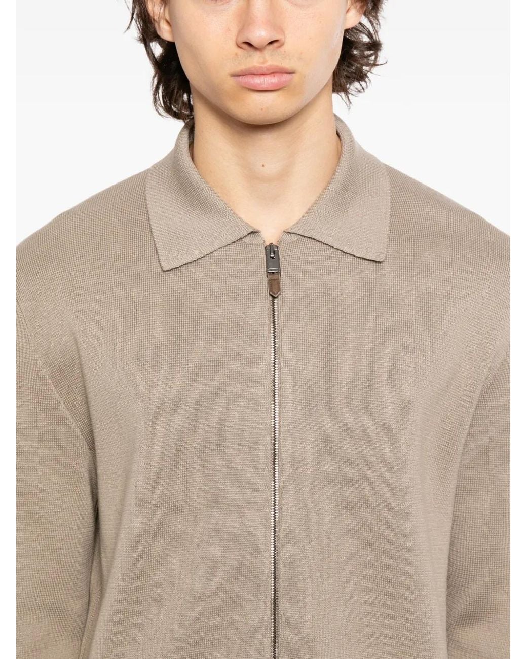 Canali Natural Collared Jacket for men