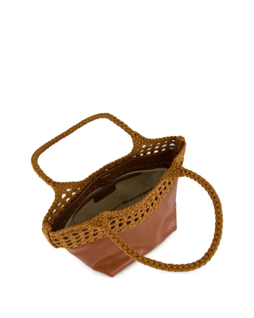 Hereu Brown Elma Braided Shoulder Bag