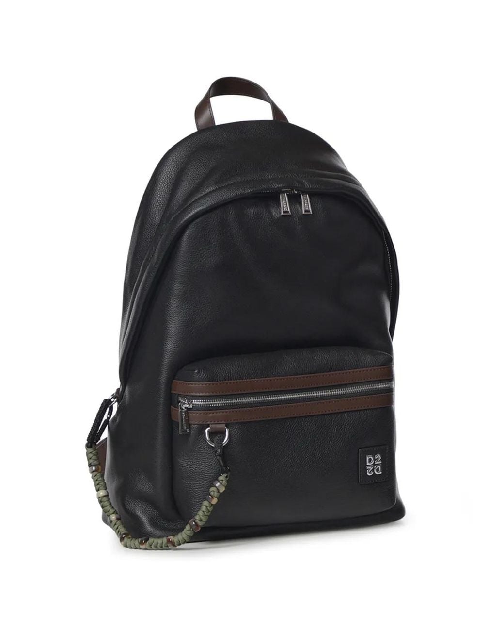 DSquared² Black D2 Upside Down Backpack for men