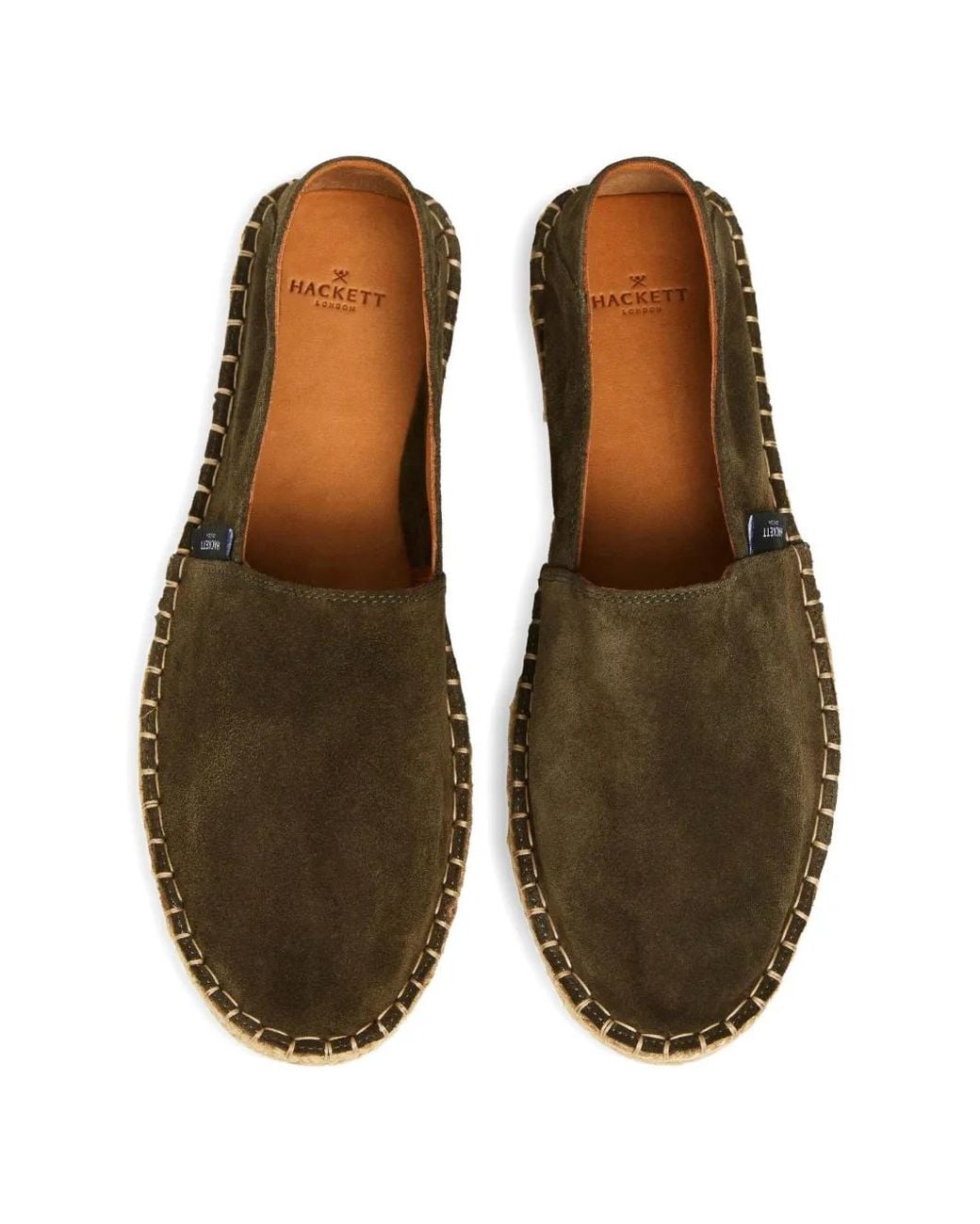 Hackett Green Baywatch Suede Espadrilles for men