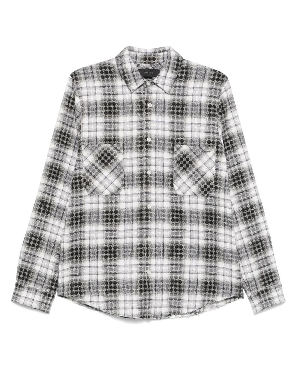 Amiri Gray Flannel Shirt for men