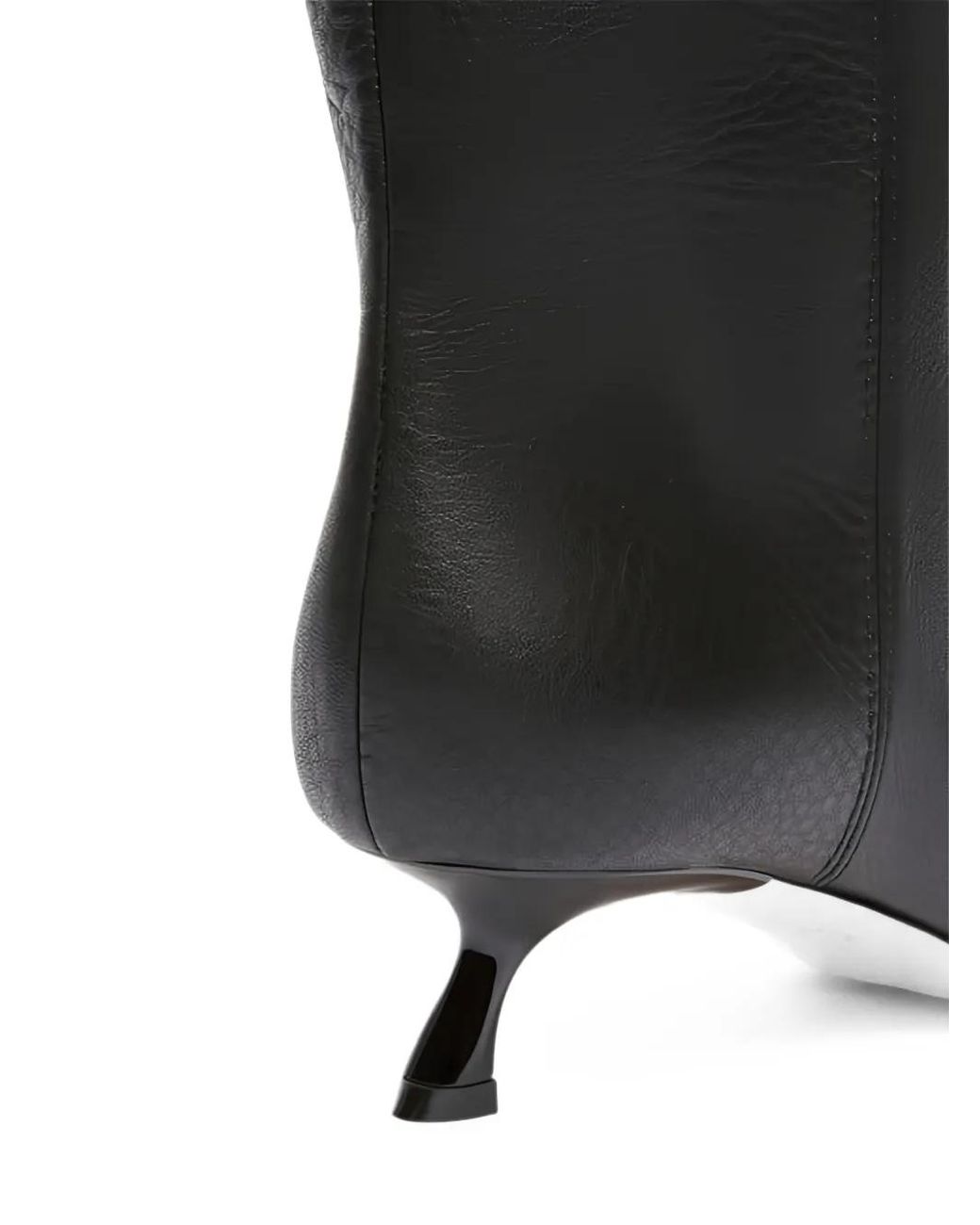 Sportmax Black Square-Toe Over-The-Knee Boots