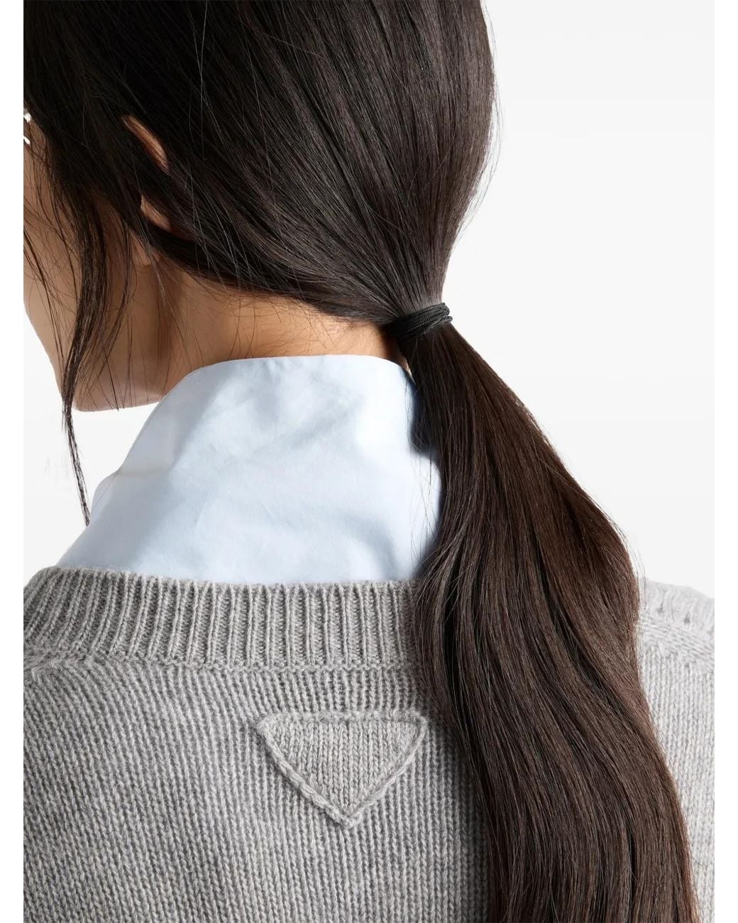 Prada Gray Re-Cashmere Cardigan