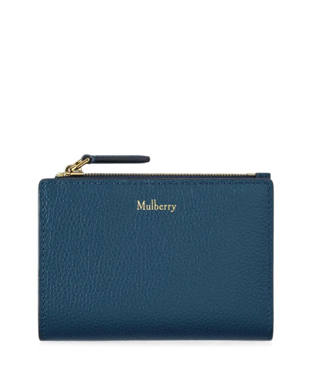 Mulberry Blue Continental Bifold Wallet