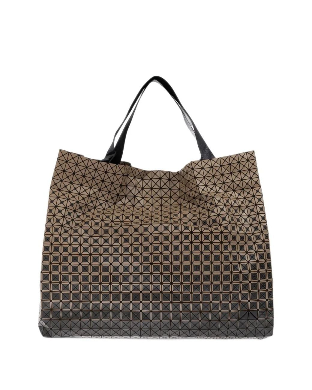 Issey Miyake Brown Geometric-Panel Tote Bag for men