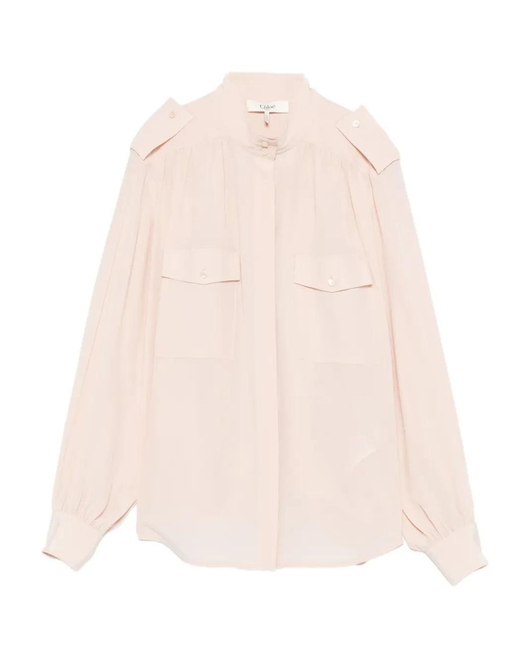 Chloé Zijden Blouse in het Natural