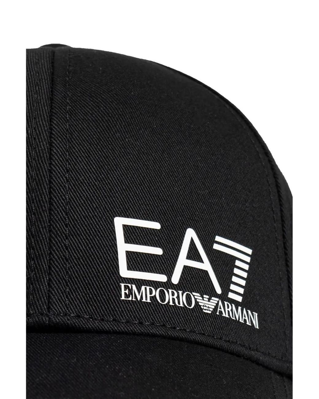 EA7 Honkbalpet Met Logoprint in het Black
