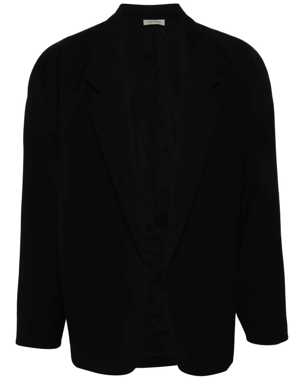 Fear Of God Black Open-Front Blazer for men
