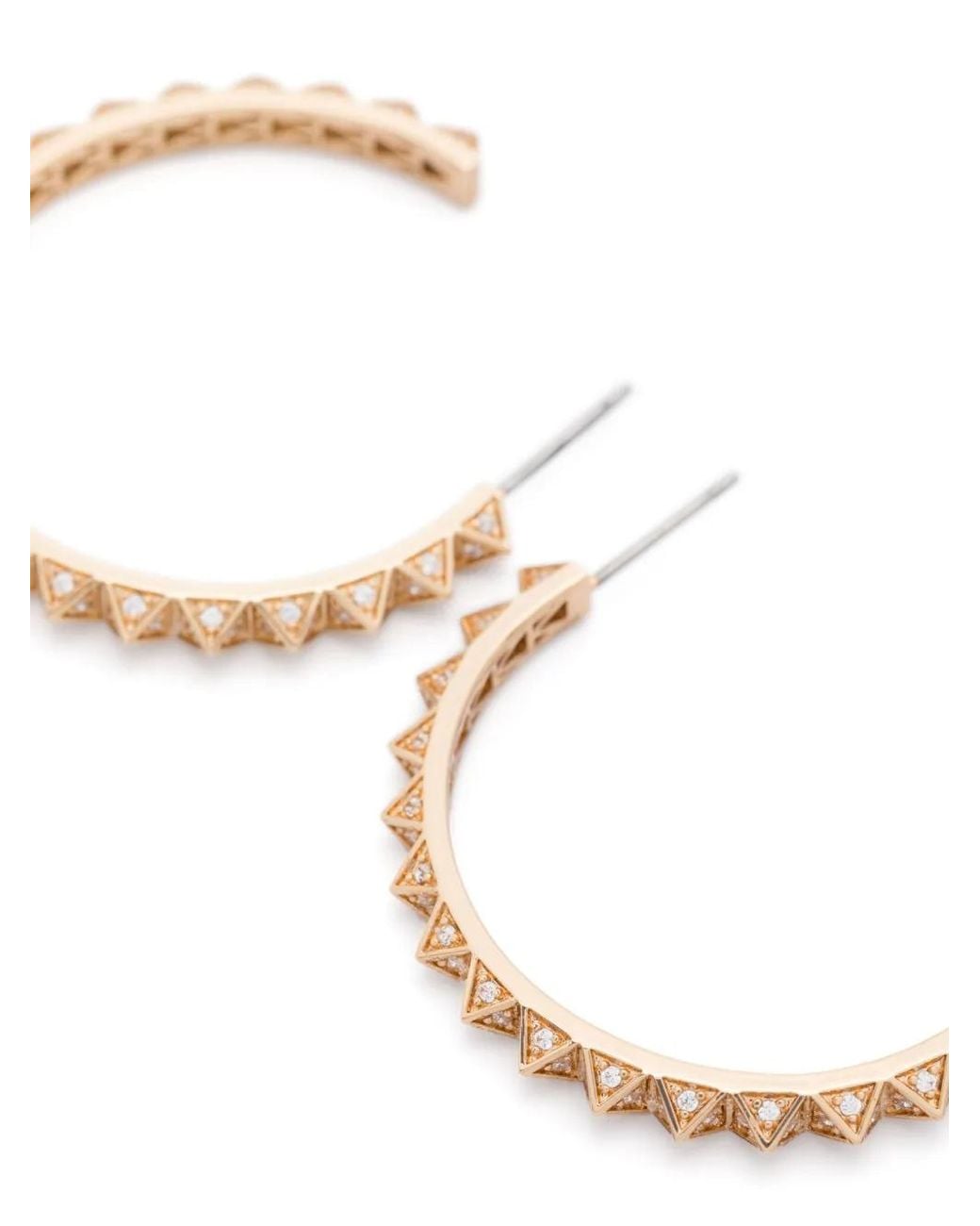 Pyremid Ring Eddie Borgo Pavé Pyramid Earrings in Metallic | Lyst