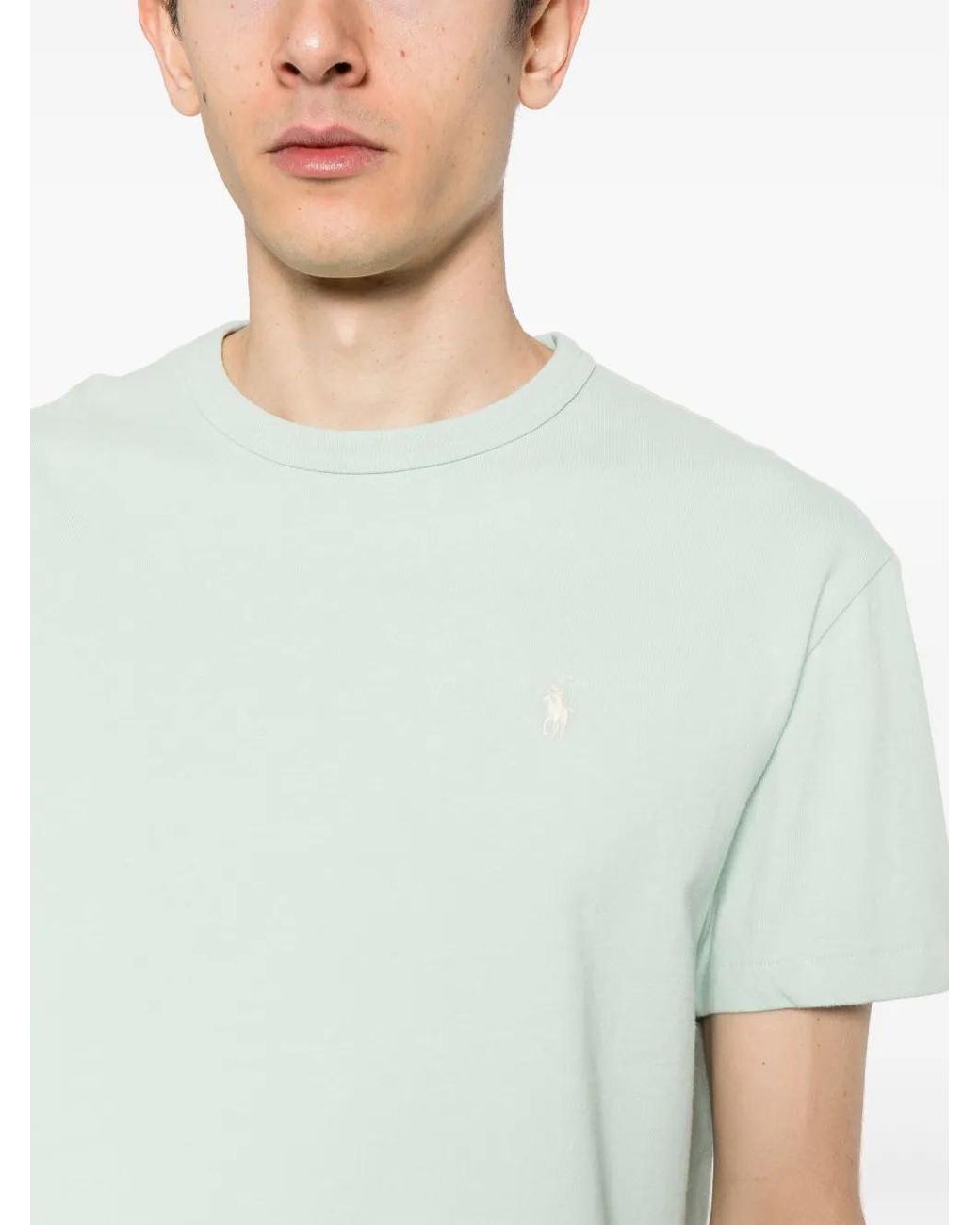 Polo Ralph Lauren Green Polo-Pony-Motif Cotton T-Shirt for men