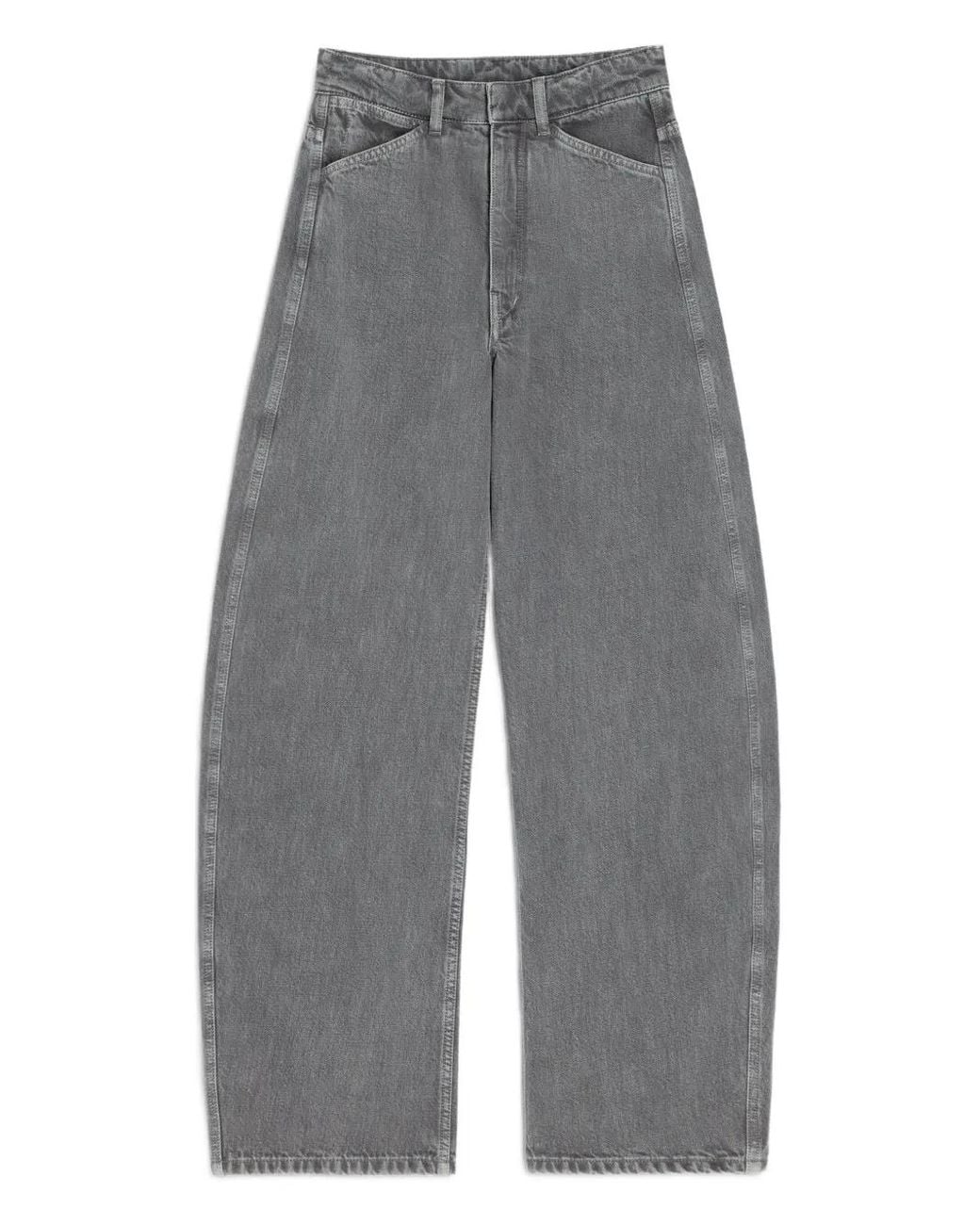 Lemaire Gray High-Waisted Jeans