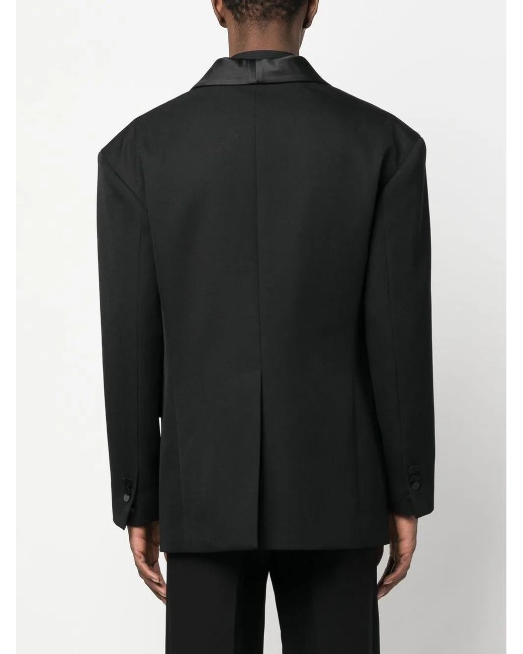 DSquared² Black Single-Breasted Tuxedo Jacket for men