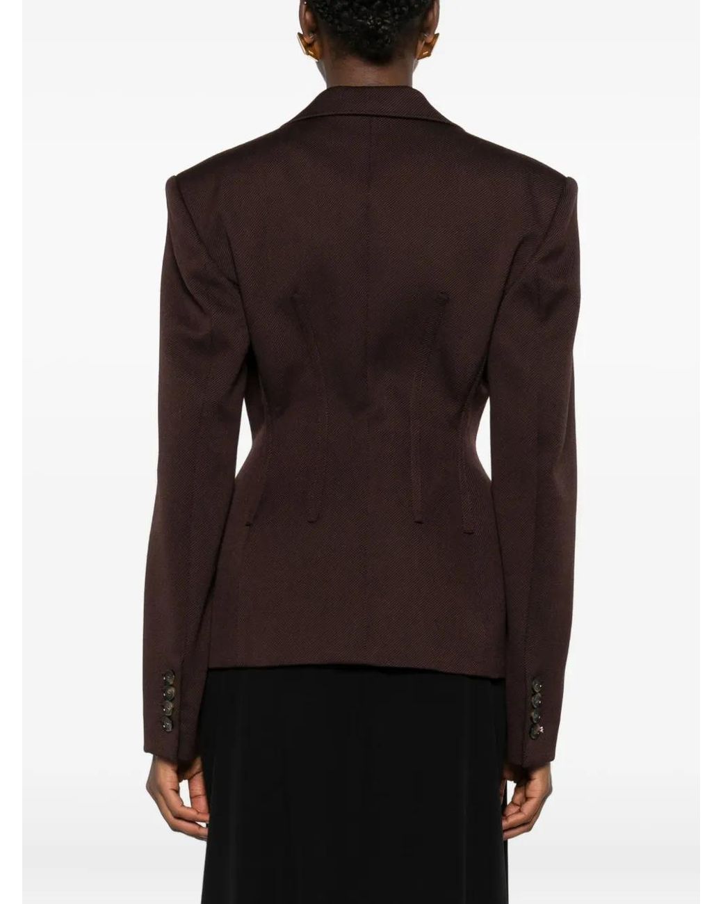 Stella McCartney Brown Tailoring Moulded Blazer