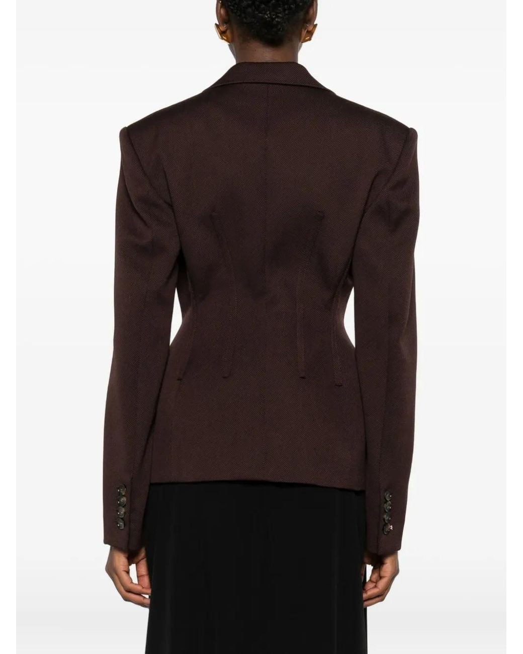 Stella McCartney Brown Tailoring Moulded Blazer