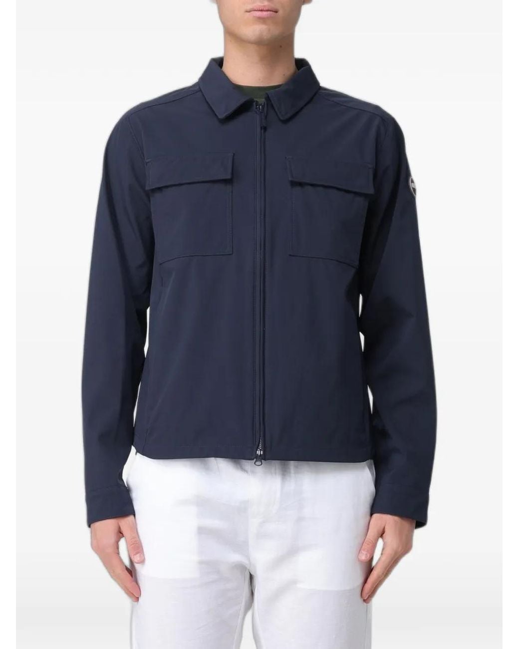 Colmar Blue Zip-Up Flap-Pocket Jacket for men