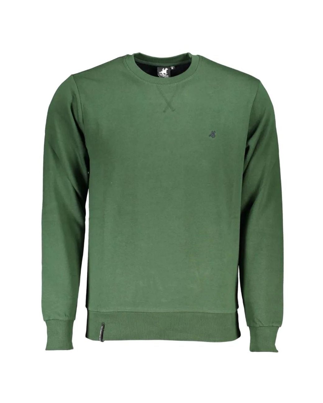 U.S. Grand Green Logo-Embroidered Crew-Neck Sweatshirt for men