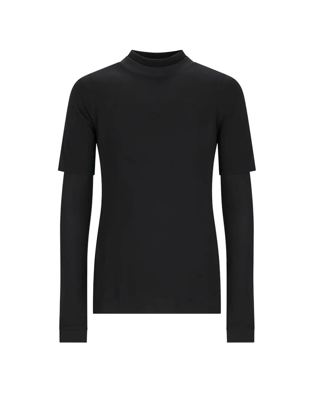 Mordecai Black Double-Layer T-Shirt for men