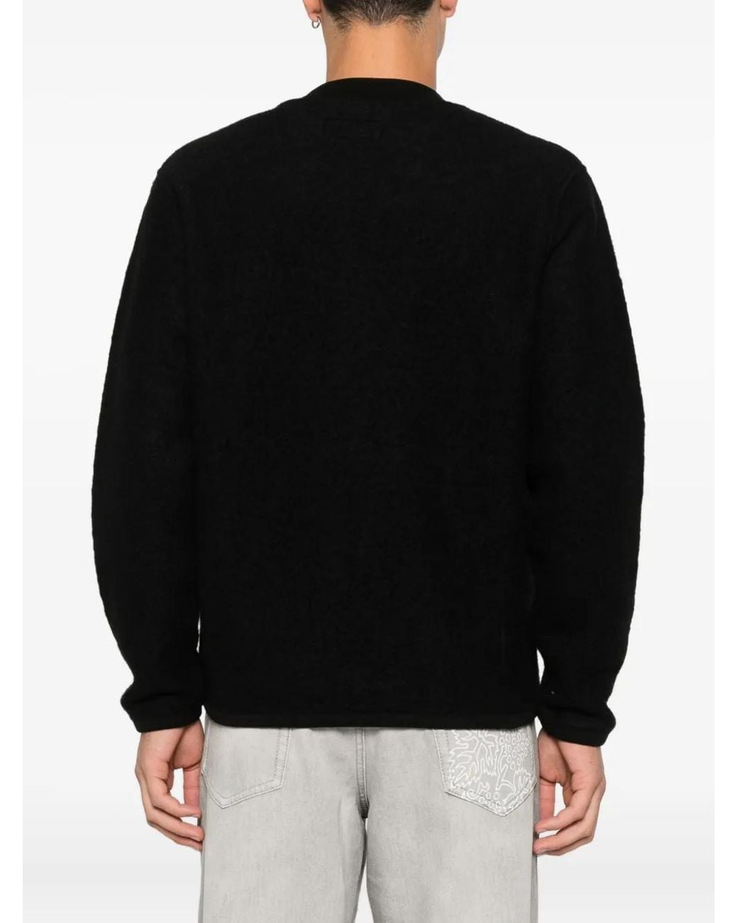 Universal Works Black Zip Bomber Jacket for men