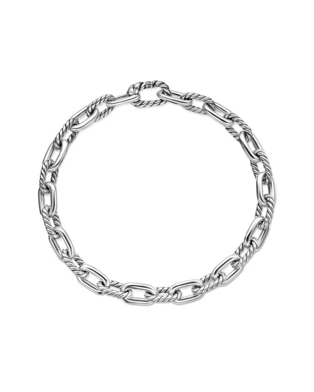 David Yurman White Sterling Dy Madison Chain Bracelet (5.5Mm)