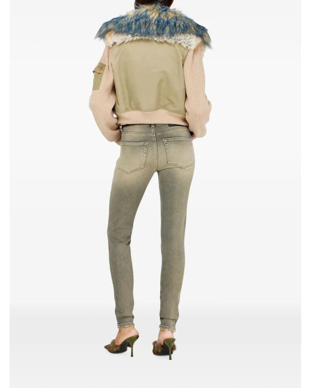 DIESEL Natural Skinny Jeans Regular Waist 2017 Slandy