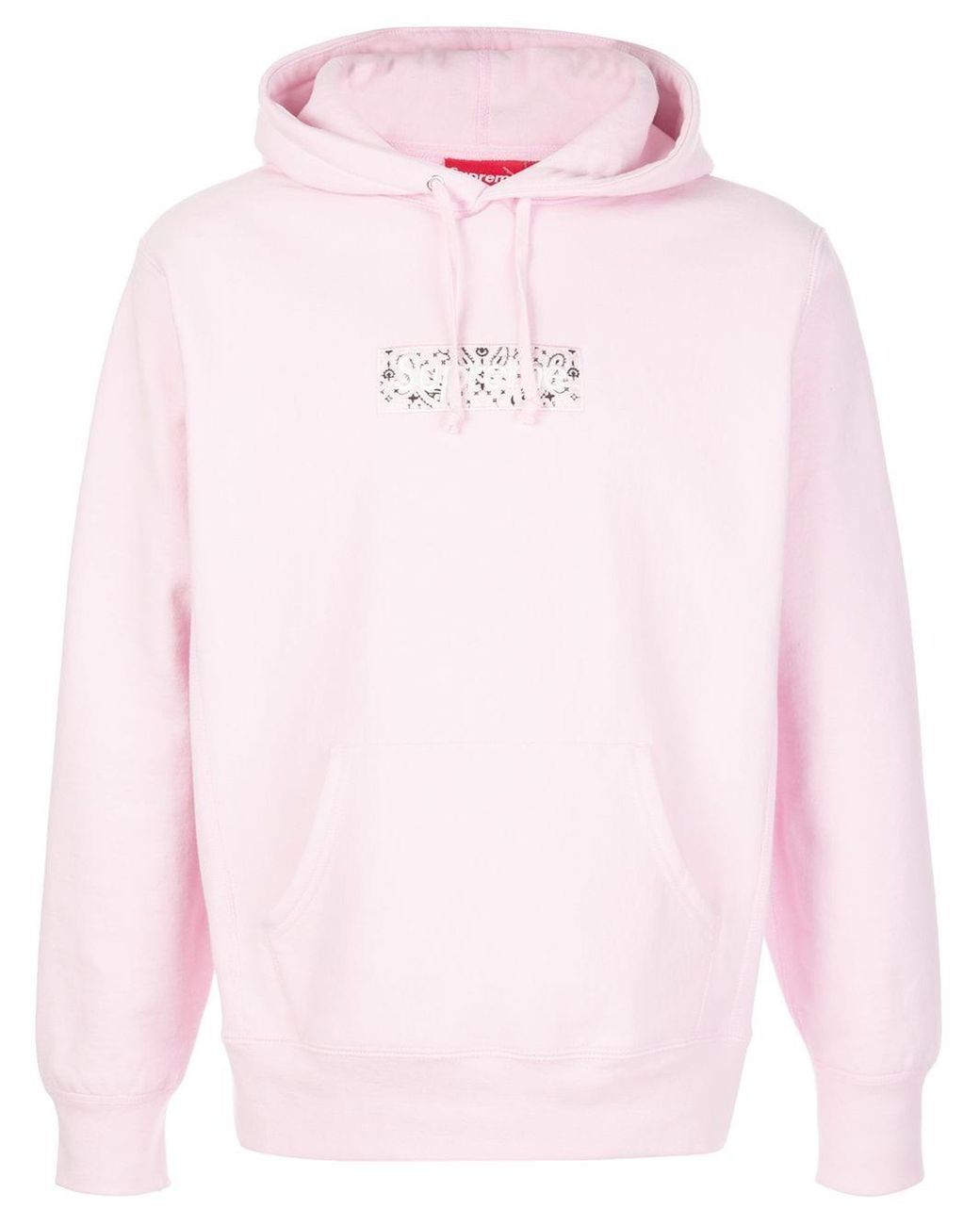 pink supreme hoodie