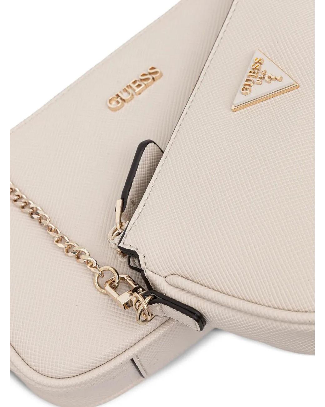 Guess Natural Mini Noelle Logo Cross Body Bag