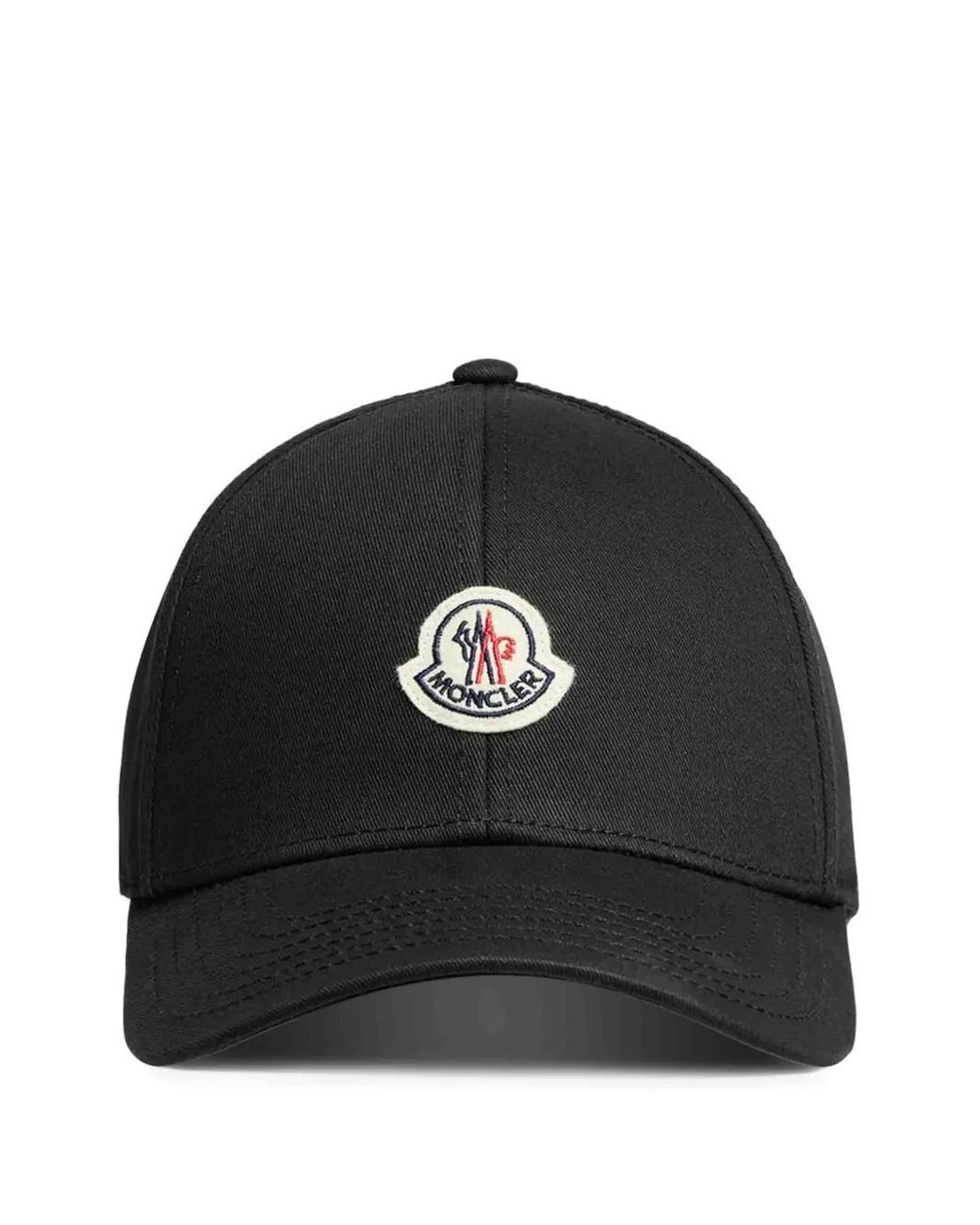 Moncler Black Baseballkappe Gabardine