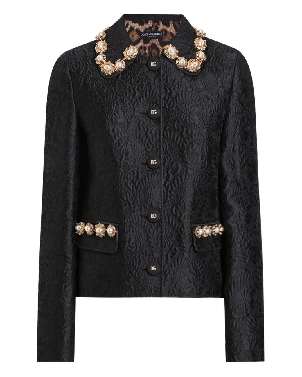 Dolce & Gabbana Black Dna Jacquard Jacket