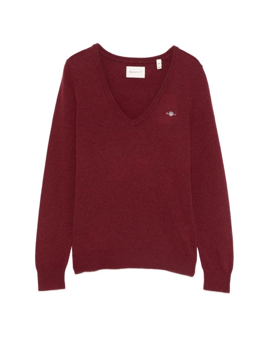 Jersey Con Cuello En V Gant de color Red
