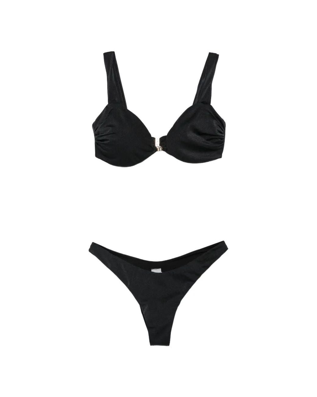 MATINEÉ Black Logo-Patch Bikini