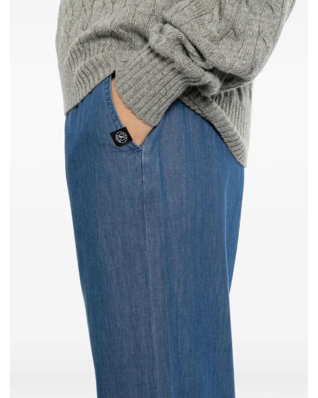 SPORT b. by agnès b. Blue Chambray Pants