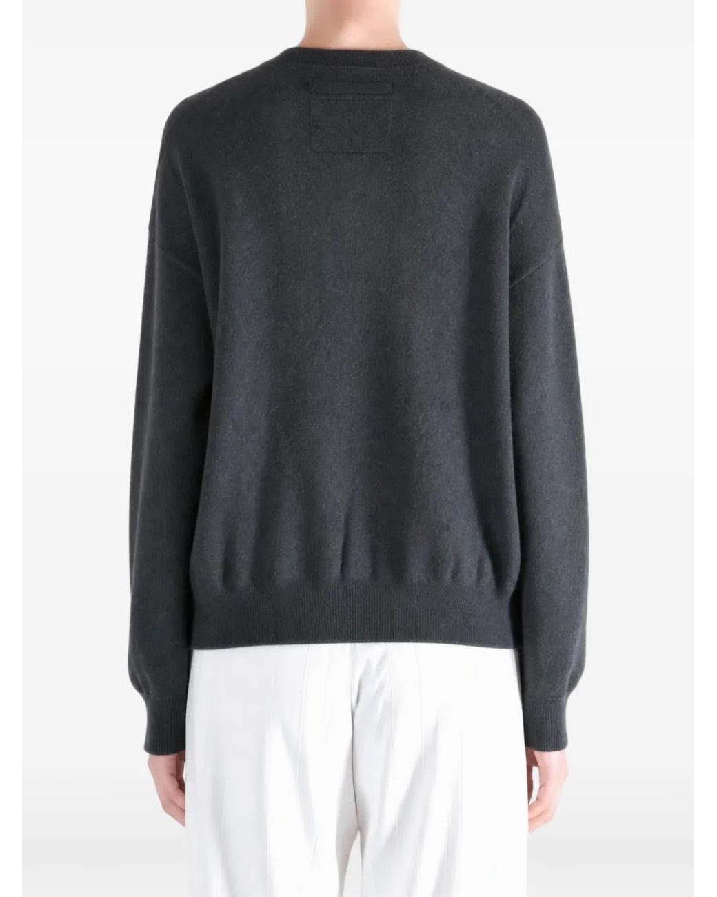 Frenckenberger Black Fine-Knit Open-Front Cardigan