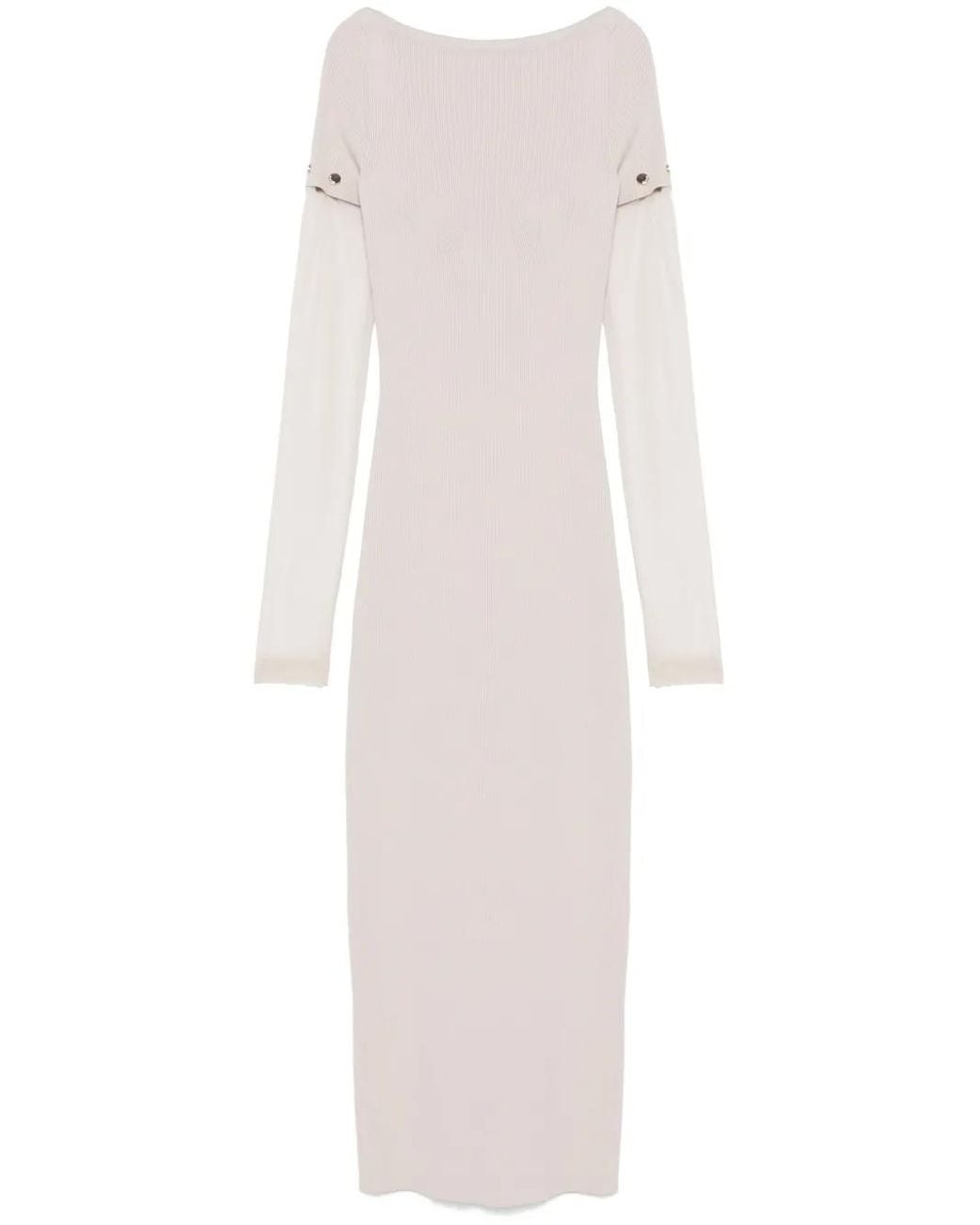 Sportmax White Grazia Maxi Dress