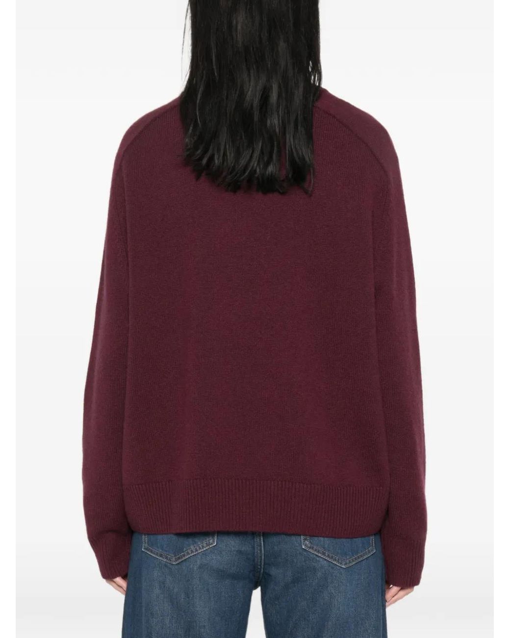 Soft Goat Red Pullover Mit Raglanärmeln
