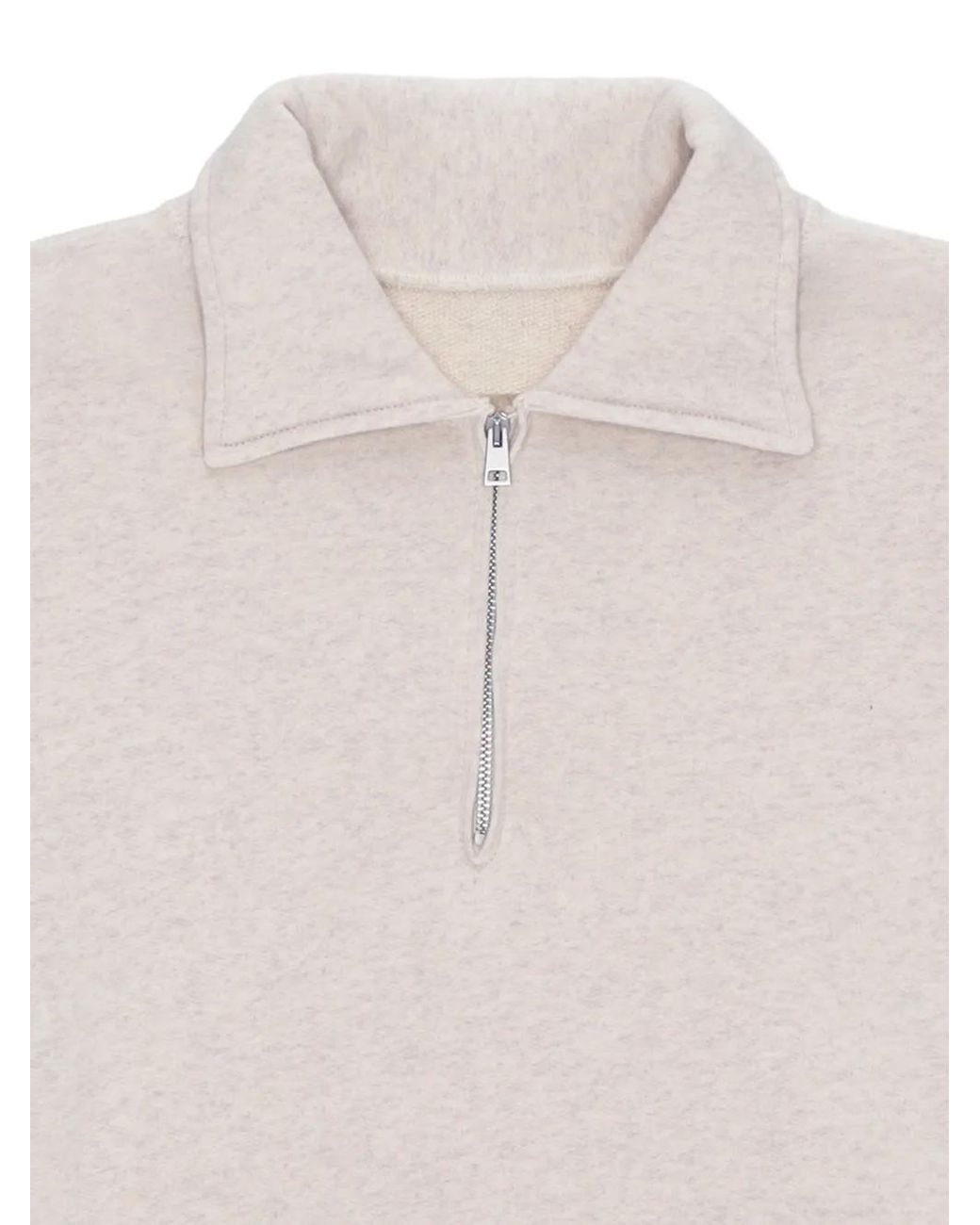 Fortela White Idaho Zip Sweatshirt for men
