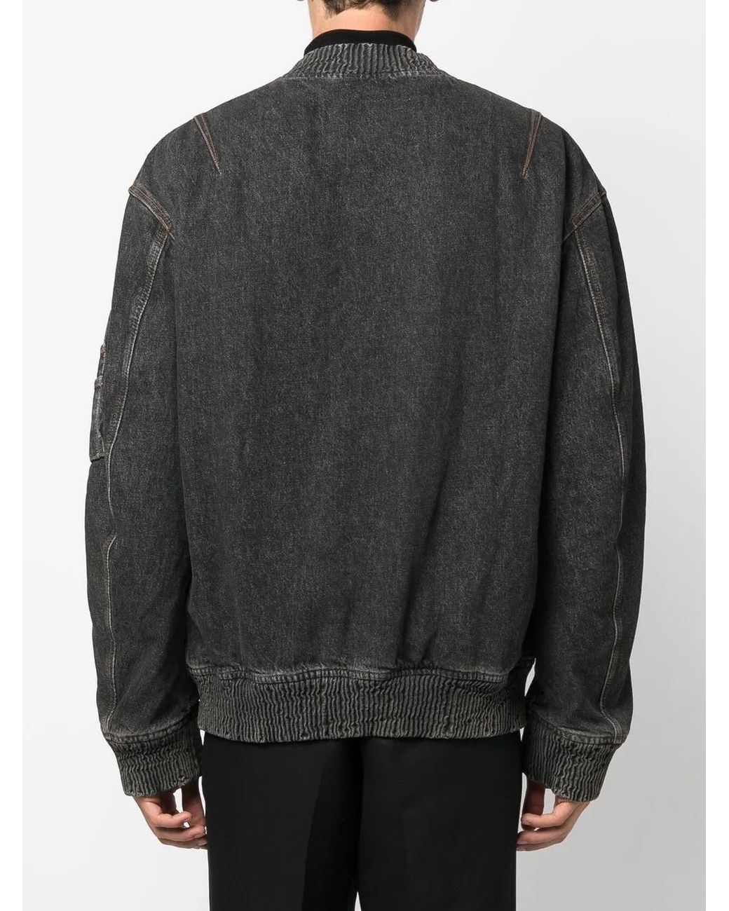 DIESEL D-Weltik Denim Bomberjack in het Black voor heren