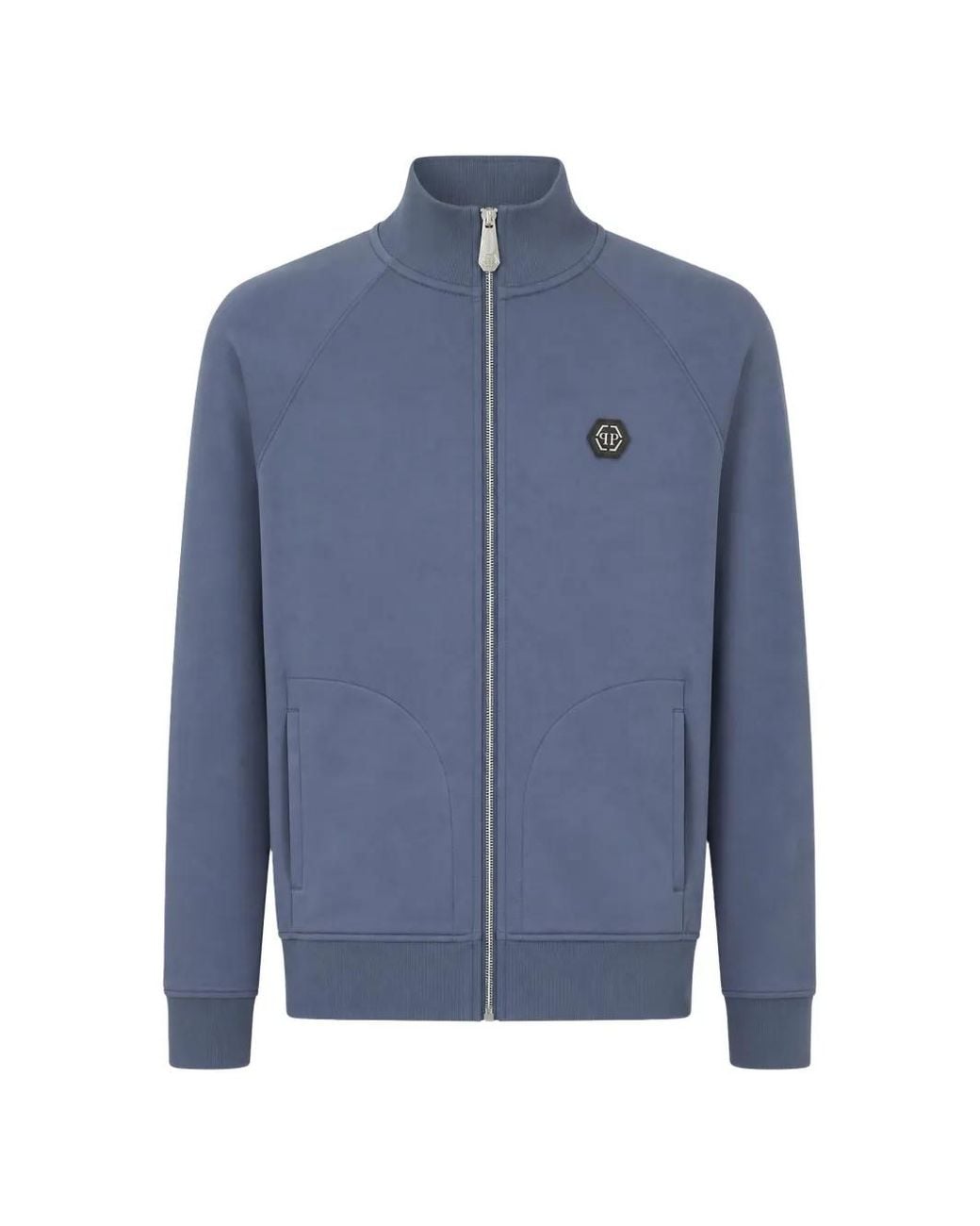 Philipp Plein Blue Tracksuit Jacket Ls Racing Club for men