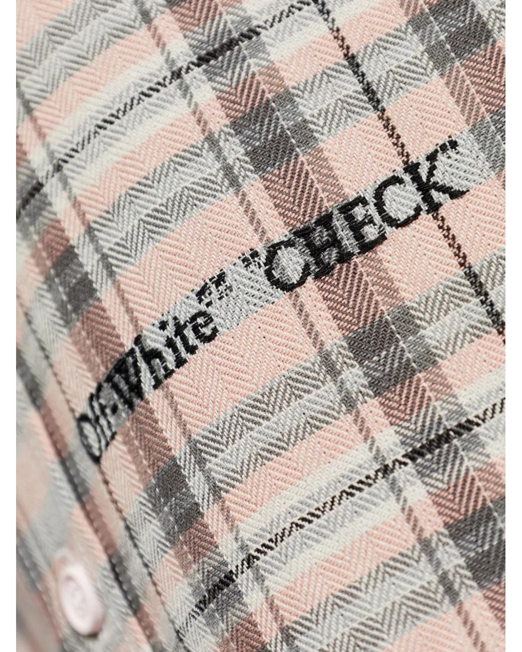 Off-White c/o Virgil Abloh White Marker Logo-Embroidered Shirt for men