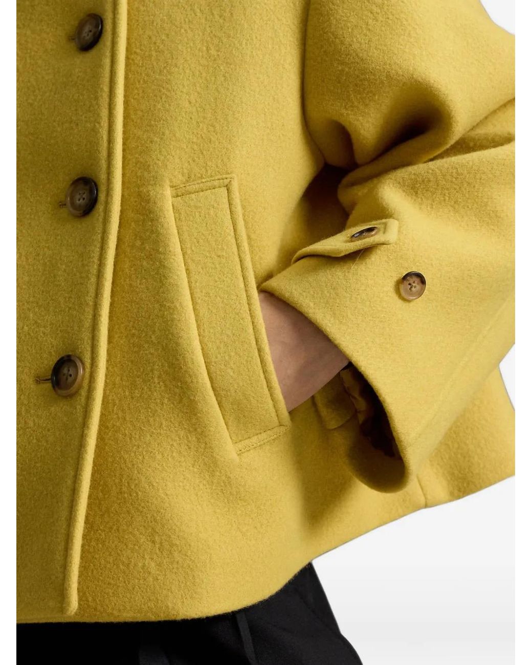 Polo Ralph Lauren Yellow Double-Breasted Wool Jacket