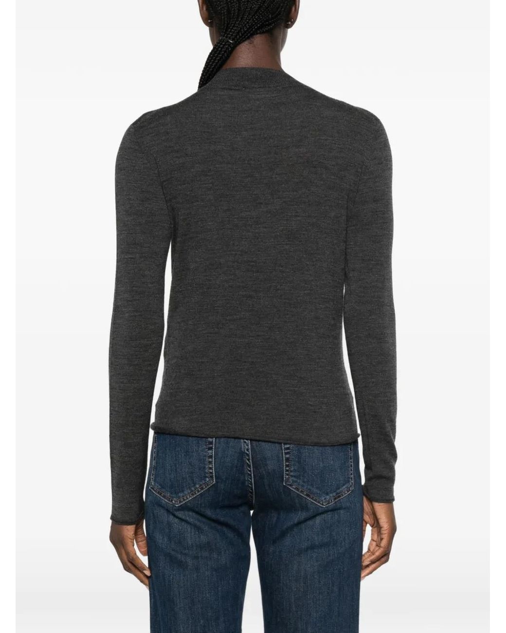 Le Petite Pulle Black Long-Sleeves Sweater