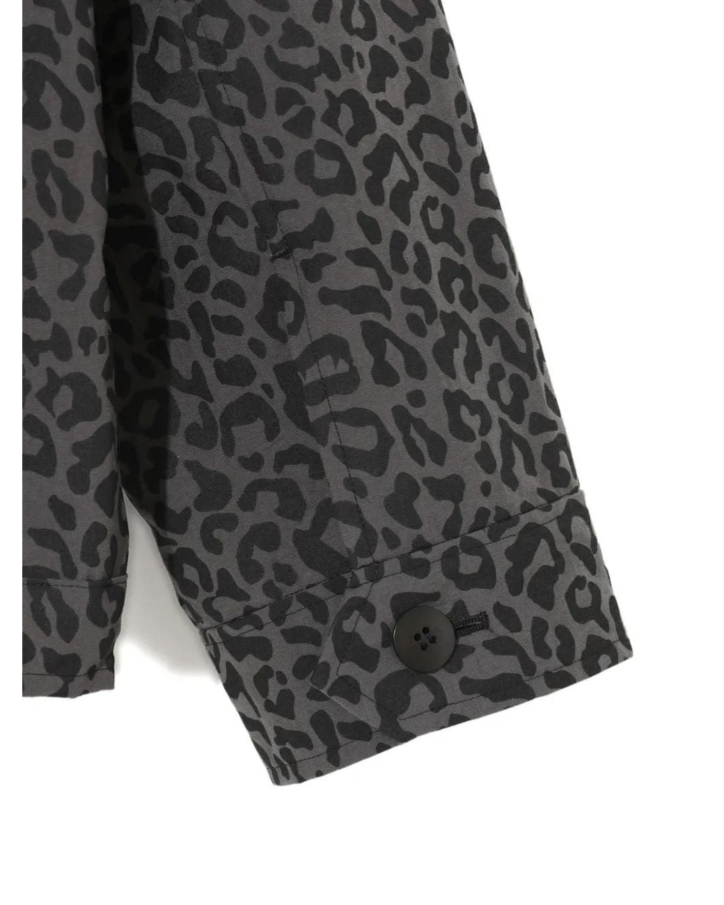 Undercover Gray Leopard-Print Jacket for men