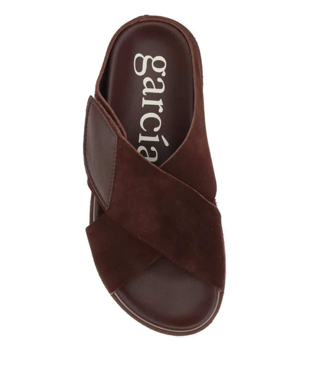 Pedro Garcia Brown Danai Cross-Strap Sandals
