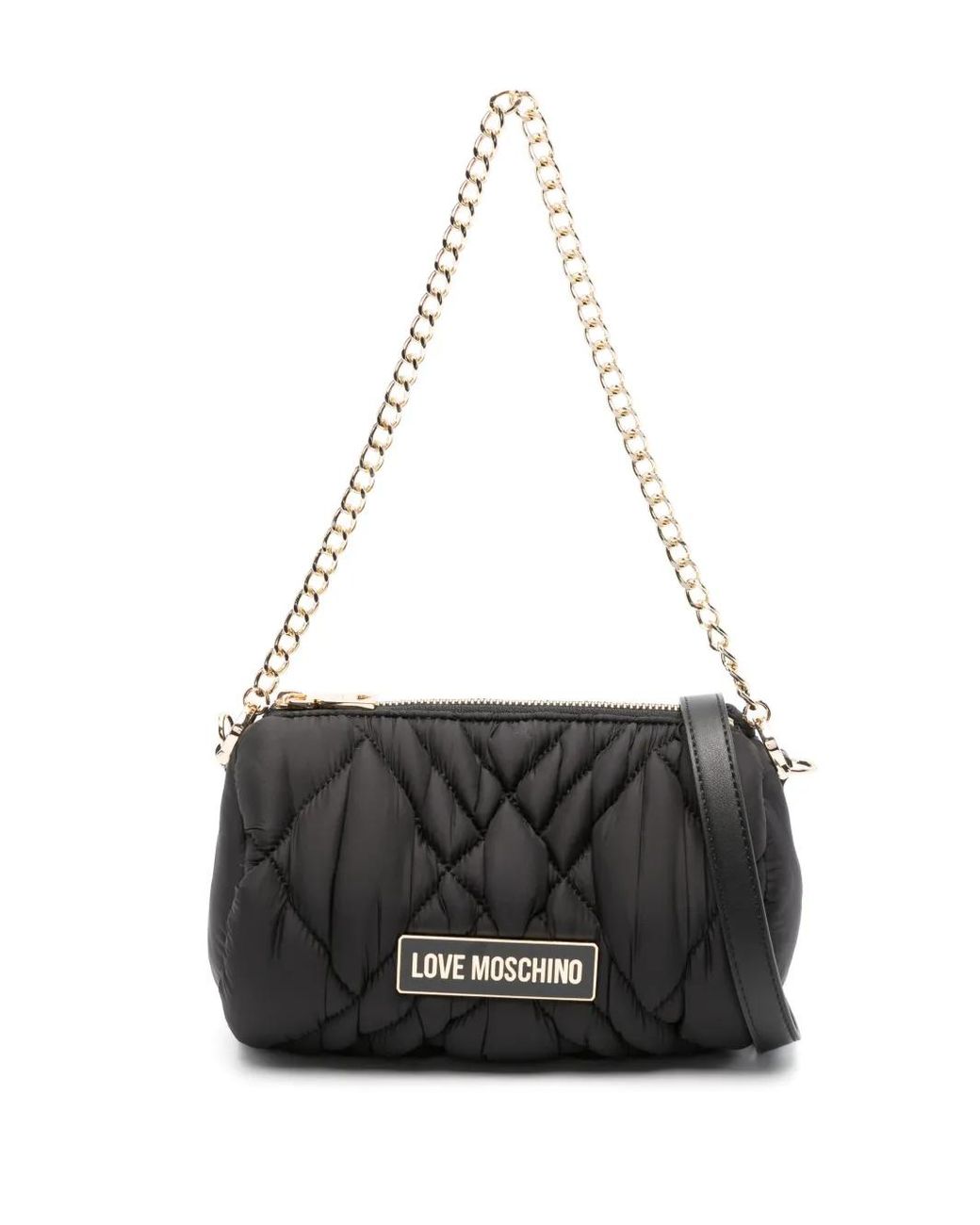 Love Moschino Black Quilted Tote Bag